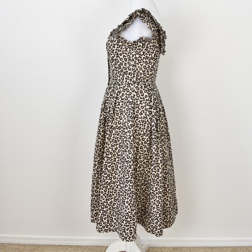 Sea New York Lottie Leopard Midi Dress - 0 - Picture 7 of 11
